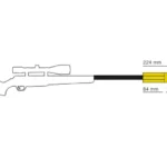 HAUSKEN Schalldämpfer JAKT JD 224 MKII Schwarz Kal. 8,25mm8mmS 2