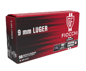Fiocchi 9mmLuger FMJ 7,5g/115grs