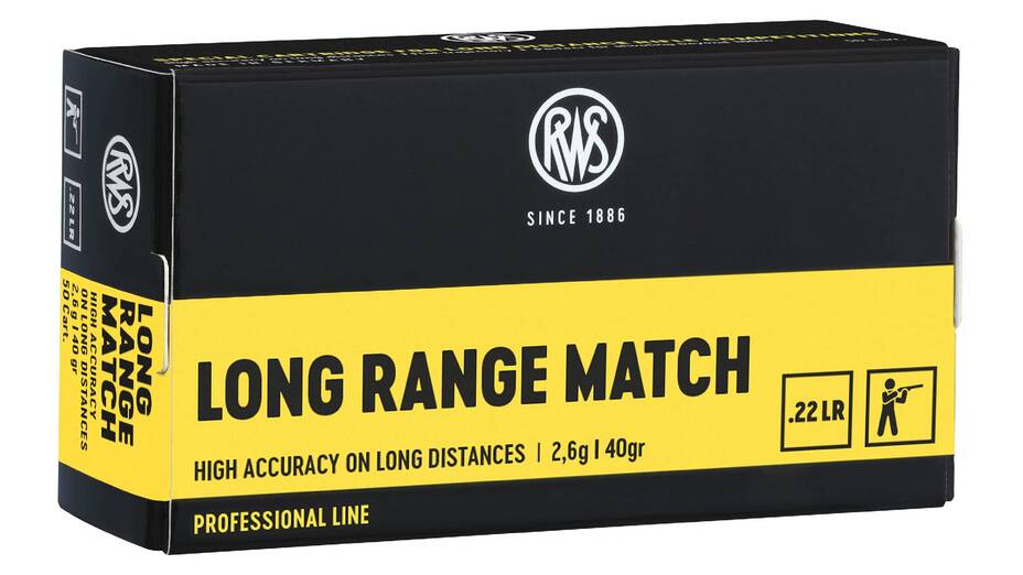 RWS .22 LONG RANGE MATCH 2,6g/40gr