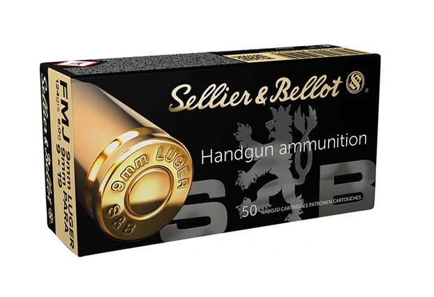 Sellier & Bellot 9 mm Luger FMJ 8,0g/124grs.