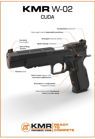 KMR W-02 CUDA O.R. 9mm luger
