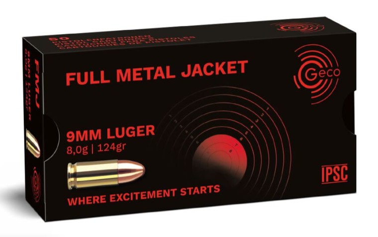 GECO 9 mm Luger FMJ 8,0g/124gr