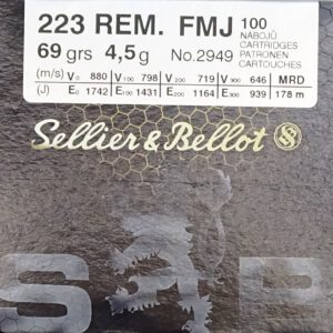 100 Schuss Sellier&Bellot .223rem FMJ 69gr