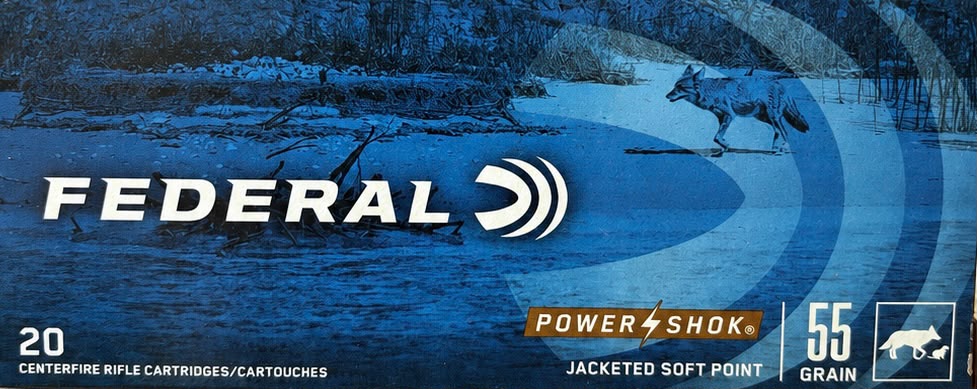 20 Schuss Federal Power Shok .223rem 55gr