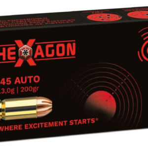1000 Schuss Geco .45 Auto Hexagon 200gr/13g
