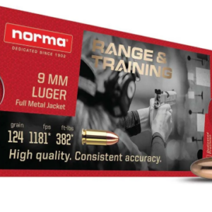 1000 Schuss Norma 9mmLuger FMJ 124grs/8g