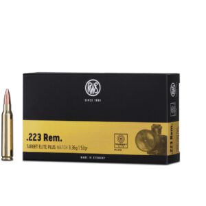 20 Schuss RWS .223 Rem. TARGET ELITE PLUS 3,4g/52gr