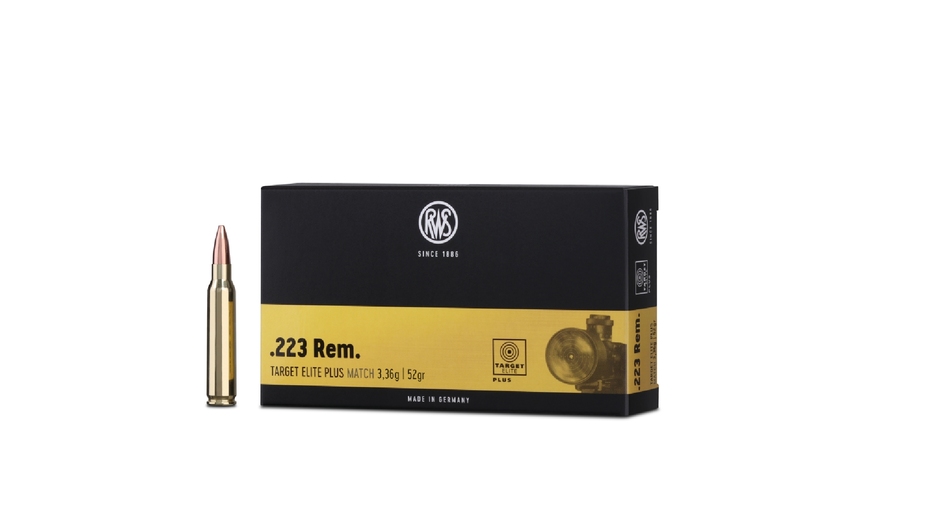 20 Schuss RWS .223 Rem. TARGET ELITE PLUS 3,4g/52gr
