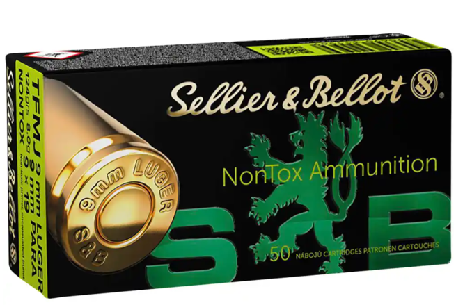 1000 Schuss Sellier&Bellot 9mmLuger Nontox 124grs/8g