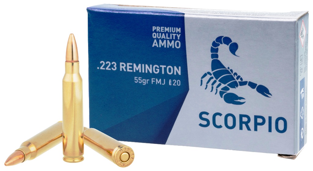 1000 Schuss STV Scorpio .223rem FMJ 55gr