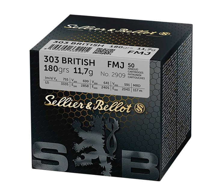 400 Schuss Sellier & Bellot .303 British FMJ 11,7g/180grs.