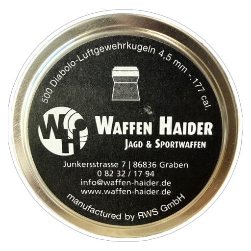 25.000 Diabolos WAFFEN HAIDER PREMIUM EDITION (Hersteller: RWS) .177/4,5