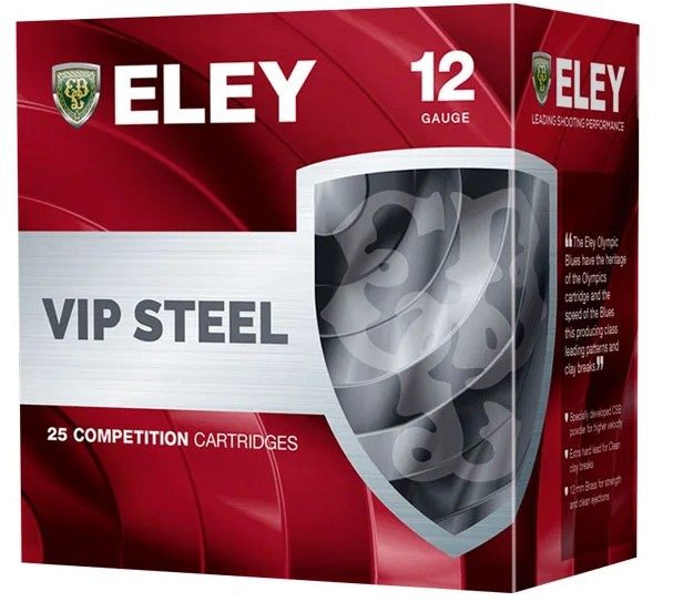 250 Schuss Schrotpatronen Eley Hawk VIP Steel 12/70 24g